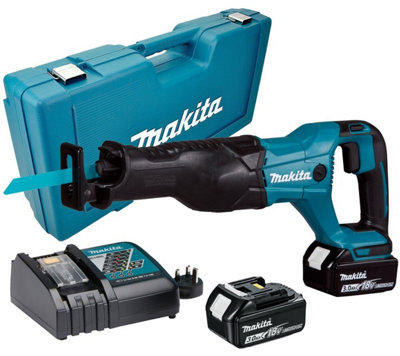 Makita DJR186RFE 18v LXT Reciprocating Recip Sabre Saw - 2 x 3.0ah Batteries