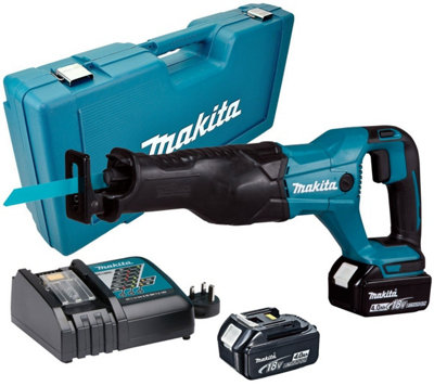 Makita DJR186RME 18v LXT Reciprocating Recip Sabre Saw - 2 x 4.0ah Batteries