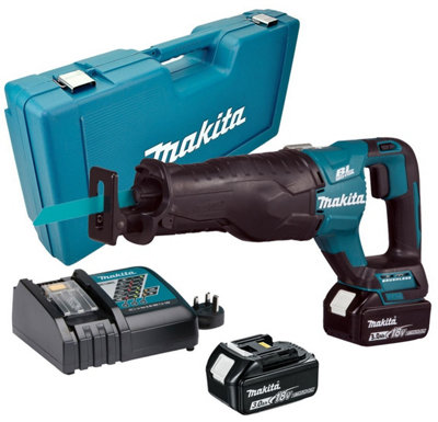 Makita DJR187RFE 18v LXT Brushless Reciprocating Sabre Saw - 2 x 3.0ah Batteries