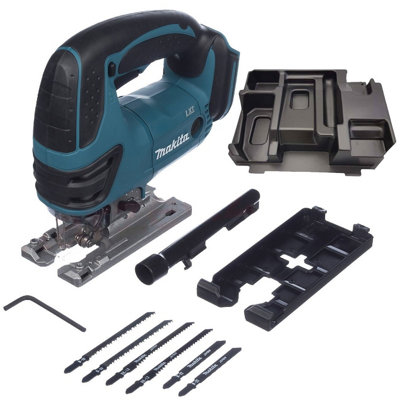 Makita DJV180Z 18v Top Handle Jigsaw LXT Lithium Cordless + Blades Makpac Inlay