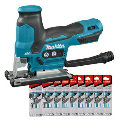 Makita DJV185Z 18v LXT Brushless Top Handle Jigsaw Bare +25 Super Express Blades