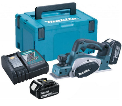 Makita DKP180RFJ 18v Planer LXT Lithium Ion Li Ion Cordless 2 x