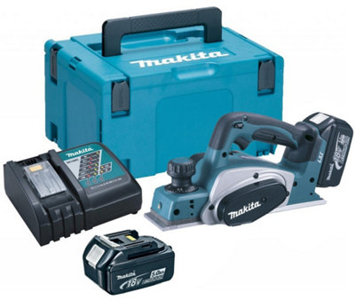 Makita DKP180RTJ 18v Planer LXT Lithium Ion Li-Ion Cordless - 2 x 5.0ah Battery