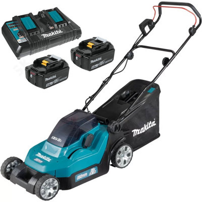 Makita DLM382 18v / 36v LXT Cordless Lithium Battery Lawn Mower 2 x 5.0ah
