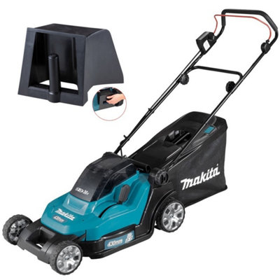 Makita DLM432Z Twin 18v / 36v LXT Cordless 43cm Lawn Mower + Mulching Plug Bare