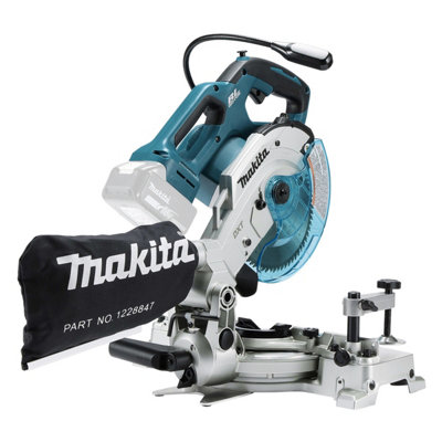 Makita DLS600Z 18V Li-ion LXT Cordless Brushless 165mm Mitre Saw With 2 x 3.0Ah Batteries & Charger
