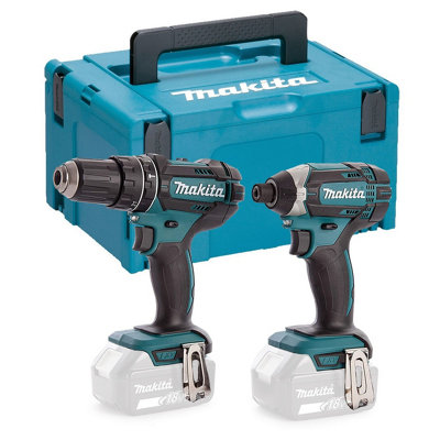 Makita DLX2131 18v Twin Pack DHP482Z Combi Drill Impact Driver DTD152Z + Makpac