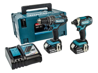 Makita 18v Impact Twin Pack Drill 2 x 5.0Ah Battery Kit