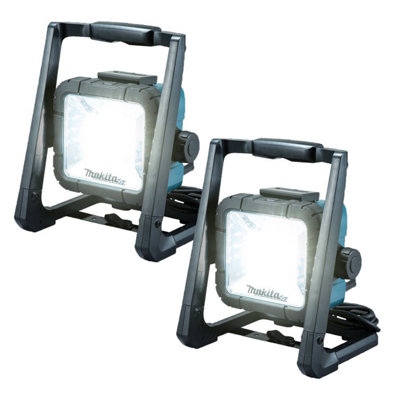 Makita DML805 18v 14.4v 110v LXT Li Ion LED Work Light Site Light Twin Pack