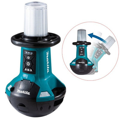 Makita DML810 18v 240v LXT LED Self Balancing Upright Area Work Site Light IP54