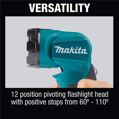 Makita DML815 18V / 14.4V LXT Lithium Ion 12 Position LED Light Lamp Pivot Torch