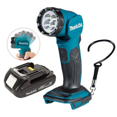 Makita DML815 18V LXT Lithium Ion 12 Position LED Light Lamp Torch + 2.0ah Batt