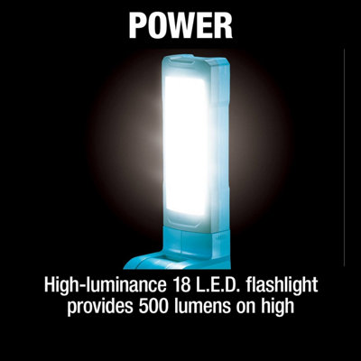 Makita DML816 18V / 14.4V LXT Lithium Ion Florescent 7 18 LED Light Pivot Torch