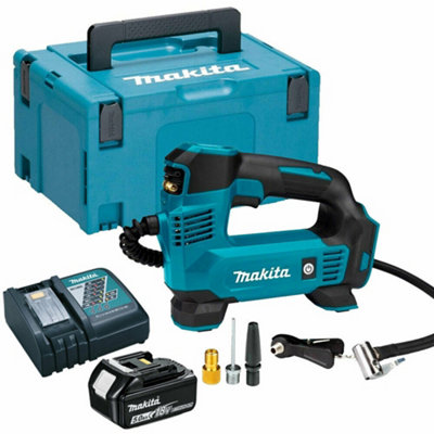 Makita - DMP180RT1J - 18V Li-ion LXT Inflator Complete with 1 x 5.0 A Battery and DC18RC Charger Supplied in a Makpac Case
