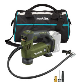 Makita DMP180ZO 18V LXT Lithium Ion Cordless Inflator Digital + Adapters + Bag