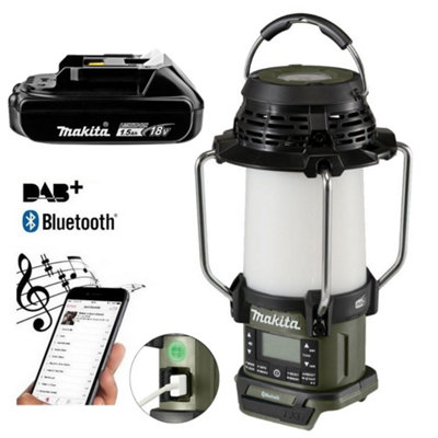 Makita DMR056 18v LXT Digital DAB Site Radio Bluetooth Camping Torch + Battery