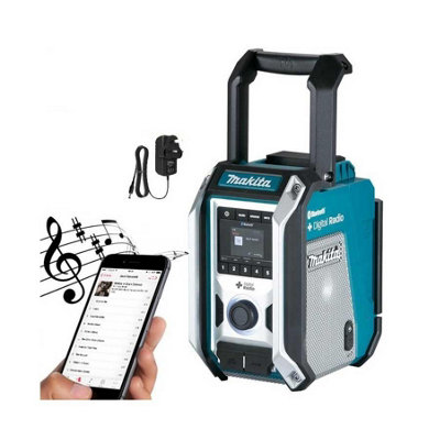 Makita DMR115 Digital DAB Site Radio DAB + Bluetooth USB Charger 18v LXT  12v