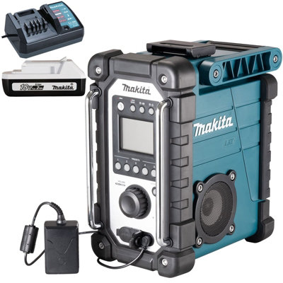 Makita DMR116 Site Radio Blue Lithium AM FM 7.2 18v 240v