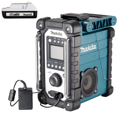 Makita DMR116 Site Radio Blue Lithium AM FM 7.2- 18v 240v + G Series Battery