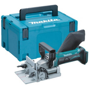 Makita DPJ180Z 18v LXT Cordless Biscuit Jointer 100mm Dowel Joint + Makpac Case