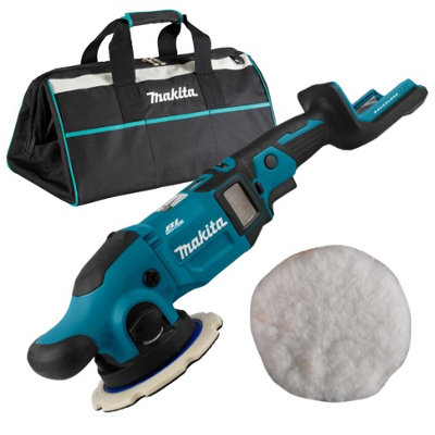 Makita DPO600Z 18v LXT Cordless Brushless Orbital Polisher 150mm + Bag + Wool