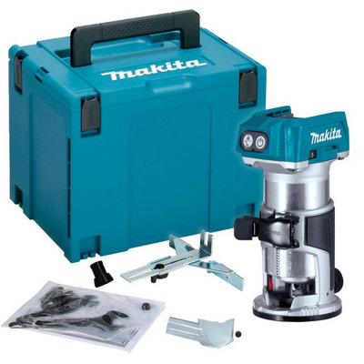 Makita 18v router with plunge base sale