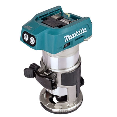 Makita DRT50ZX4 18V LXT Cordless Brushless Laminate Router Trimmer + Guide DRT50