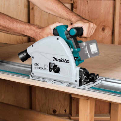 Makita DSP600Z 36v Twin 18v Brushless Plunge Cut Circular Saw 165mm Bare Unit