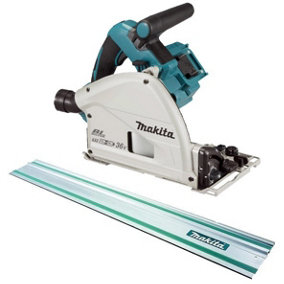 Makita DSP600Z 36v Twin 18v Brushless Plunge Cut Circular Saw 1x 1.5m Guide Rail