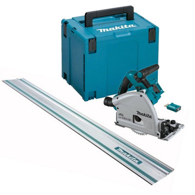 Makita DSP601ZJU 36v Twin 18v Brushless Plunge Saw AWS Wireless 1x 1m Guide Rail