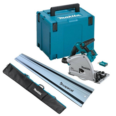 Makita DSP601ZJU 36v Twin 18v Brushless Plunge Saw Wireless + 1.5M Rail + Bag