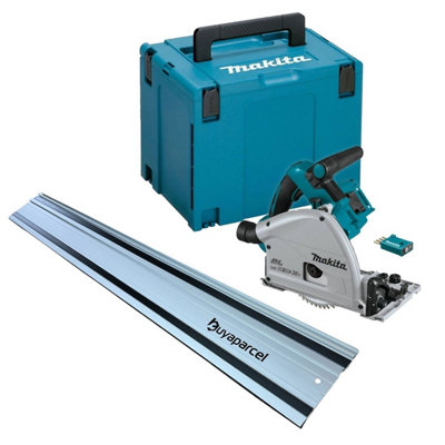 Makita DSP601ZJU 36v Twin 18v Brushless Plunge Saw Wireless 1x1.5m Guide Rail
