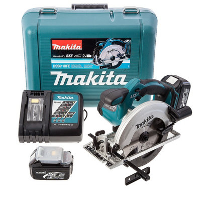 Makita DSS611RFE 18V LXT Lithium Ion 165mm Circular Saw - 2 x 3.0ah Batteries