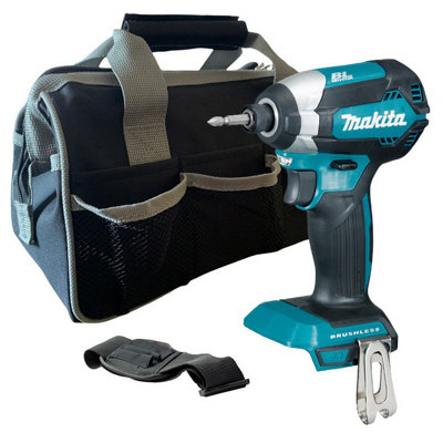 Makita DTD153Z 18V LXT Lithium Brushless Impact Driver Bare + 12" Black Tool Bag