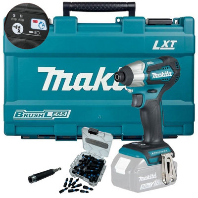 Makita DTD155Z 18v Cordless Brushless Impact Driver A-Mode + 25PC Bit Set + Case