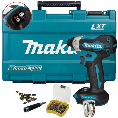 Makita DTD157Z 18v Cordless Brushless Impact Driver A-Mode + 25PC Bit Set + Case