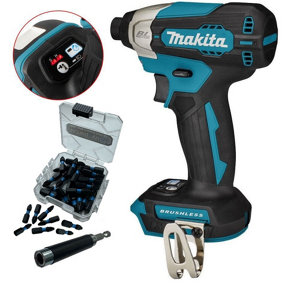 Makita DTD157Z 18v LXT Cordless Brushless Impact Driver + A-Mode + 25PC Bit Set