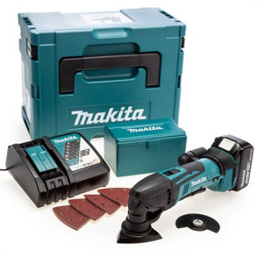 Makita DTM50RF1J1 18v LXT Lithium Cordless Multi Tool Multi Tool 1 x 3ah + Acc