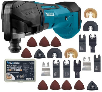 Makita DTM51Z 18v Lithium Multi Tool Keyless Blade Change + 54 Accessories