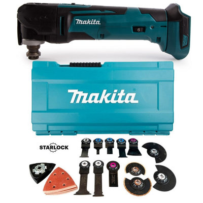 Makita DTM51Z 18v Multi Tool Keyless Blade Change + 44 Piece 