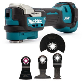 Makita DTM52Z 18v LXT Brushless Starlock Multi Tool Floor Plunge Floor Layer Set