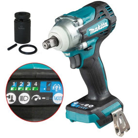 Makita DTW300Z 18v LXT Brushless Impact Wrench 1/2" Drive 4 Speed + 21mm Socket