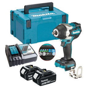 Makita DTW700RTJ 18v LXT Brushless Impact Wrench 1/2" Drive 4 Stage 2x5ah