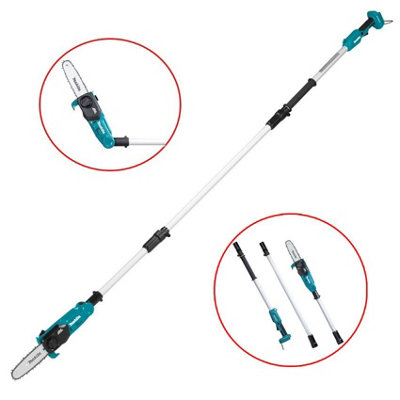 Makita DUA200Z 18V LXT 200mm Telescopic Extension Pole Saw + Extension - Bare