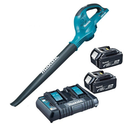 Makita DUB361PT2 18v 36v LXT Cordless Li-Ion Twin Garden Leaf Blower 2 X 5.0ah