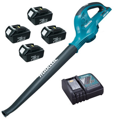 Makita DUB361RF4 18v 36v LXT Cordless Li-Ion Twin Garden Leaf Blower + Batteries