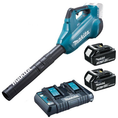 Makita DUB362RT2 Twin LXT 18v 36v Brushless Turbo Leaf Blower 2 x 3.0ah +Charger