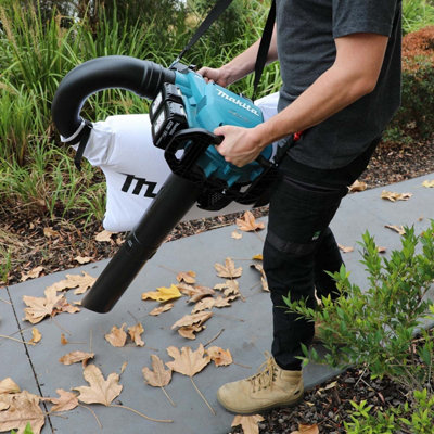 Leaf blower store and mulcher