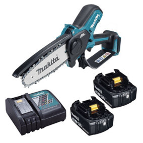 Makita DUC101Z Cordless Brushless Pruning 18V 100mm + 2 x 3AH Battery & Charger