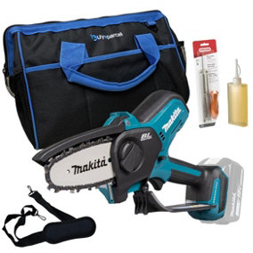 Makita DUC101Z Cordless Brushless Pruning Saw 18V Body Chainsaw 100mm + Bag